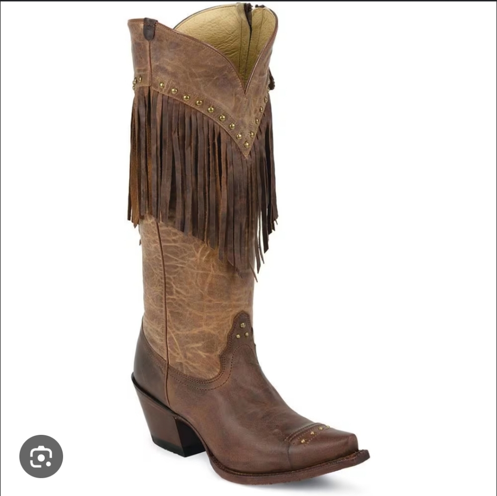 Tony Lama Fringe Cowboy Boots 9.5